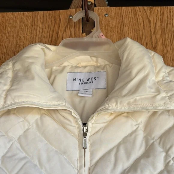 Nine West Off-White Quilted Jacket - Picture 6 of 9